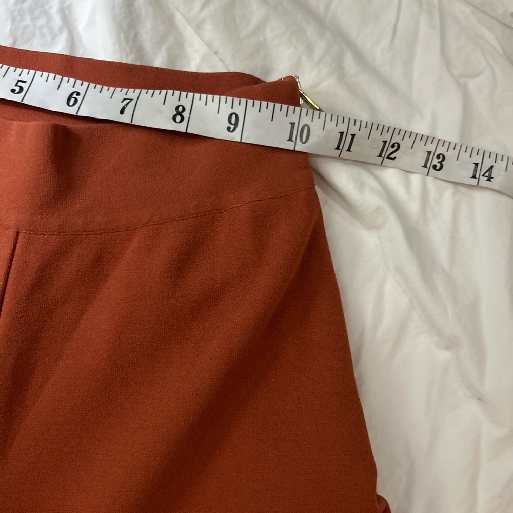 STELLA MCCARTNEY Wide‎ Leg Cropped Knit Pants Burnt Orange - Picture 11 of 16